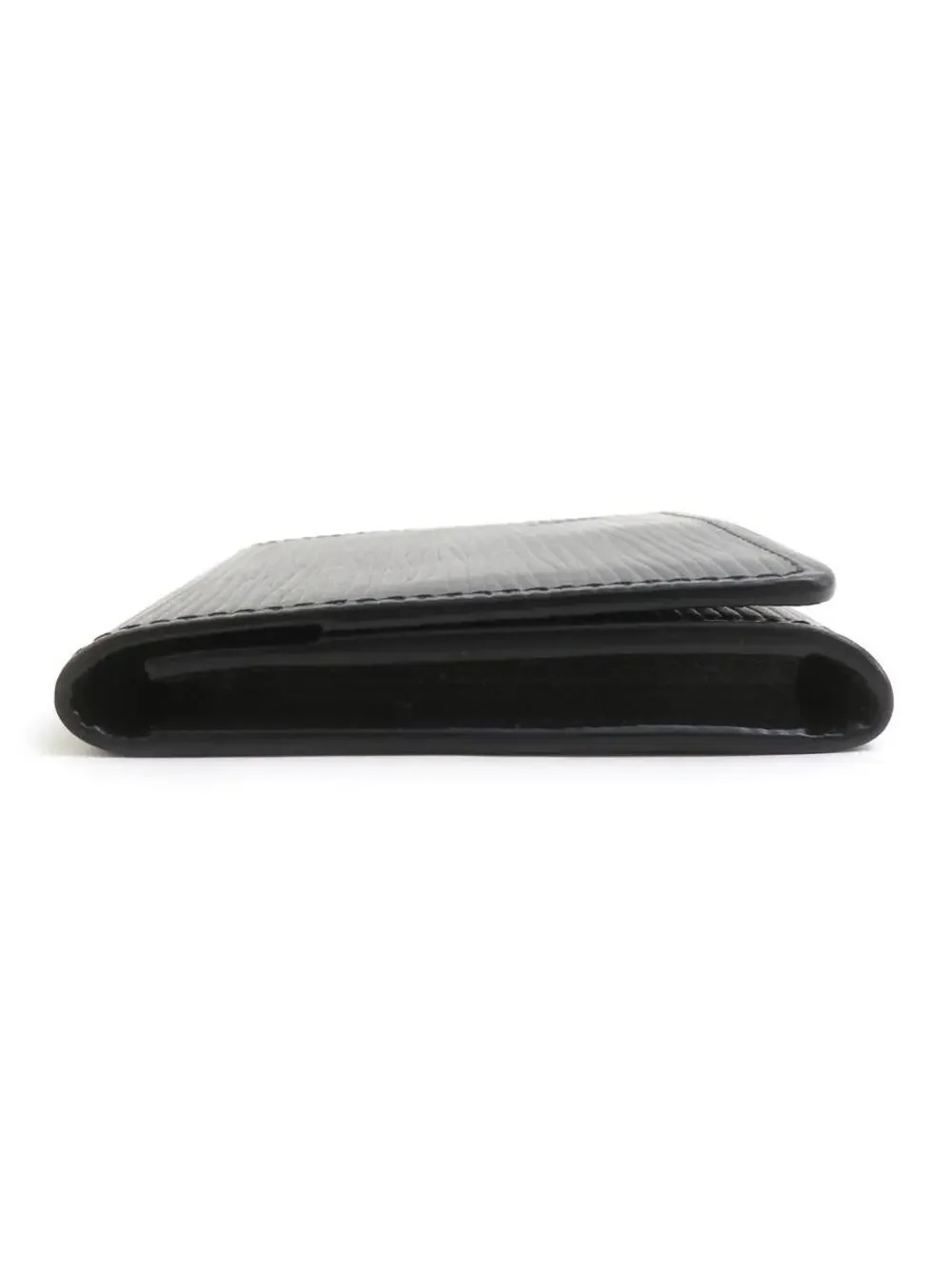 Auth Louis Vuitton Card Case Noir Epi #300525L19B